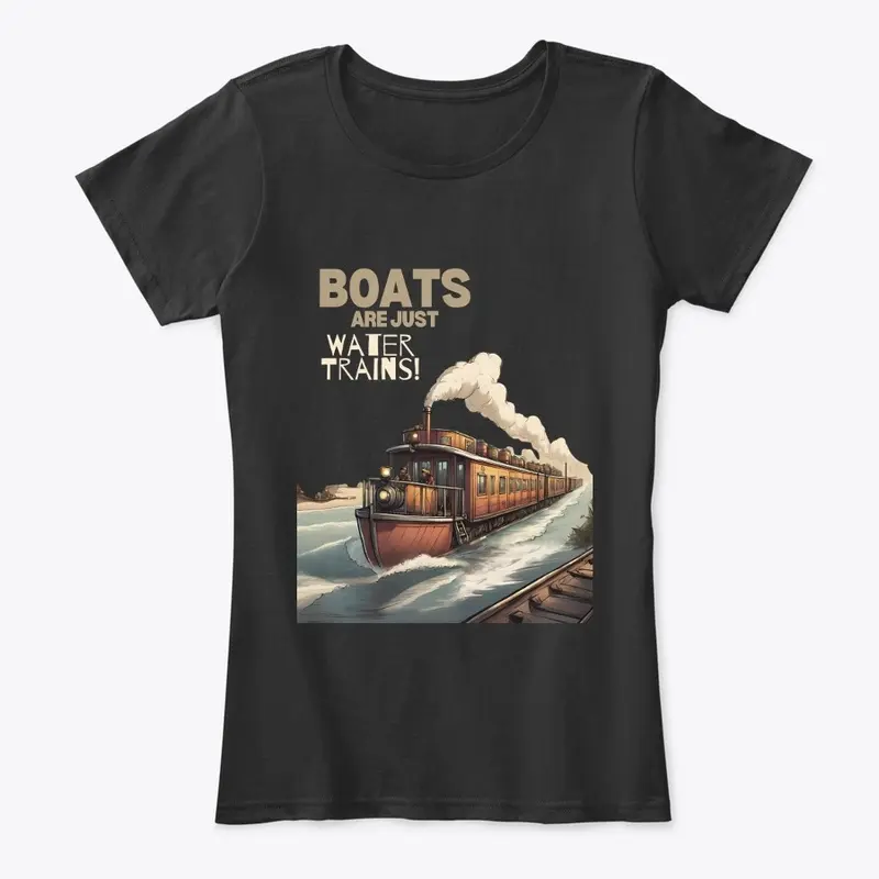 BOATS ARE JUST WATER TRAINS