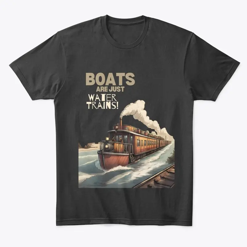 BOATS ARE JUST WATER TRAINS